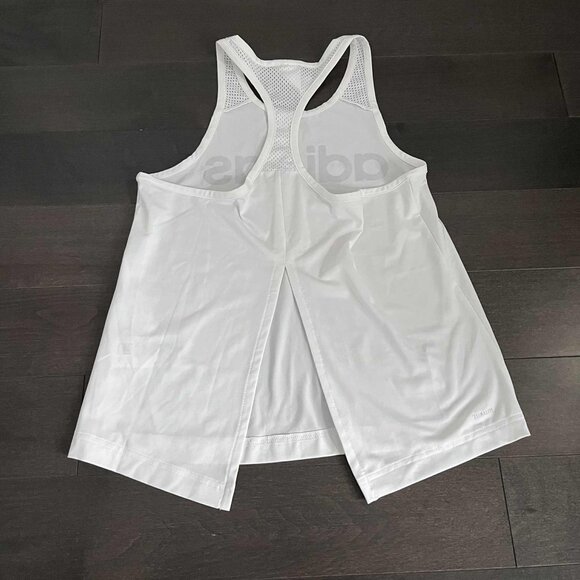 Women's White Adidas Activewear Tank Top Size XS - Picture 3 of 6